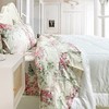 ABREEZE Sheets Set Queen Floral Sheets 100% Cotton Elegant Farmhouse