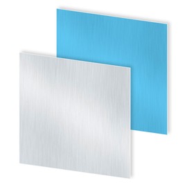 iMeistek 6063 Aluminium Sheet with Protective Film on Both Sides, 150mm x 150mm x 0.8mm Wall Thick Square Aluminium Plate (2 PCS)