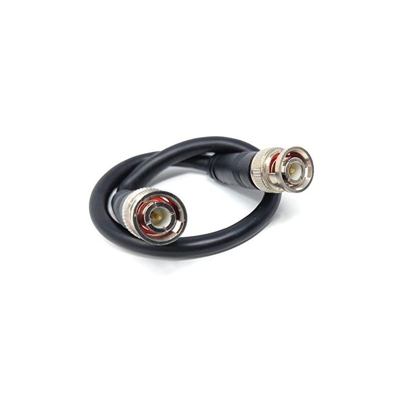 DRUT 25cm short BNC to BNC Cable Lead, Coaxial RG59/RG59U