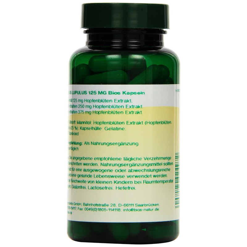 Bios Strobulus Lupulus 125 mg 100 Capsules Pack of 1