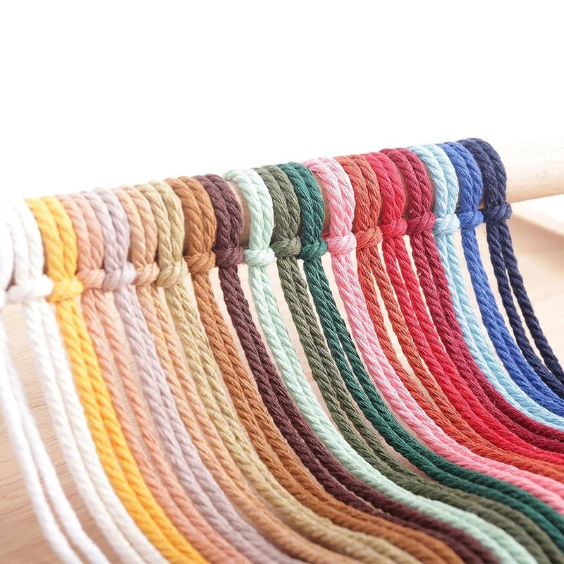 15 Rolls of Macrame Yarn, 3 mm x 30 m,