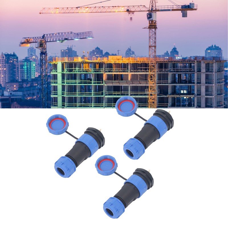 3 Pcs SP21 Aviation Connector 2 Pin IP68 Waterproof Rear