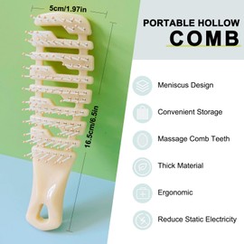 MAEELOU Ridge Design Puppy Brush, Soft Bristle Gentle Grooming Tool, Pet Hair Care, Suitable Small Dog : Yorkie, Maltese, Shih Tzu, Maltipoo (Apricot)