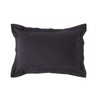 Homescapes Black Oxford Pillowcase 100% Egyptian Cotton 200 Thread Count