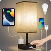 Soilsiu Bedside Table Lamp for Bedroom - Touch Small Lamp