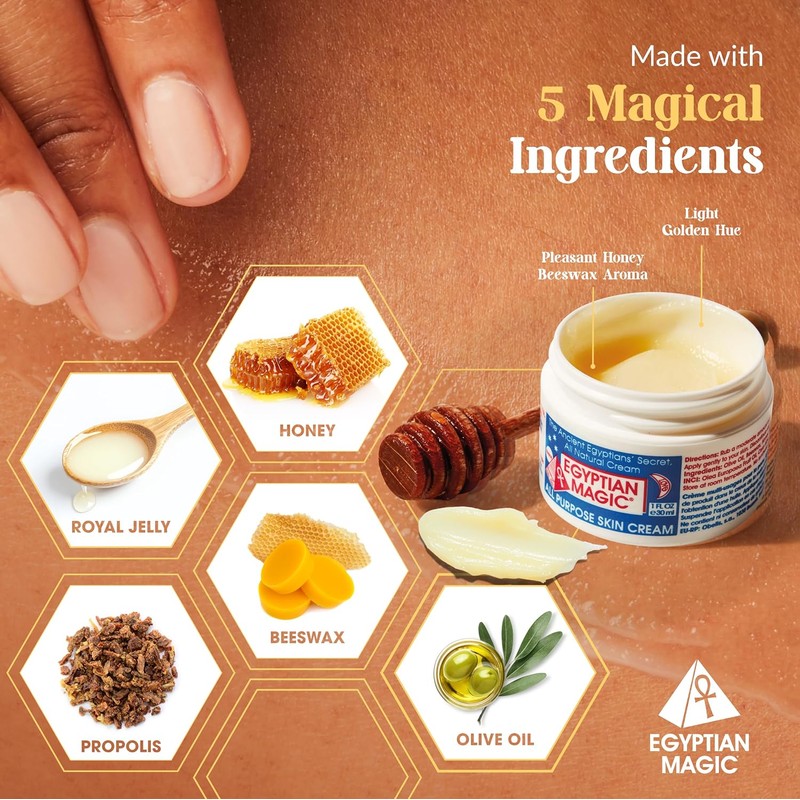 Egyptian Magic Crema Multiusos Hidratante para Piel Seca, con Ingredientes