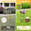 YOFOVI 2 In 1 Bird Bath for Outside, Freestanding Large