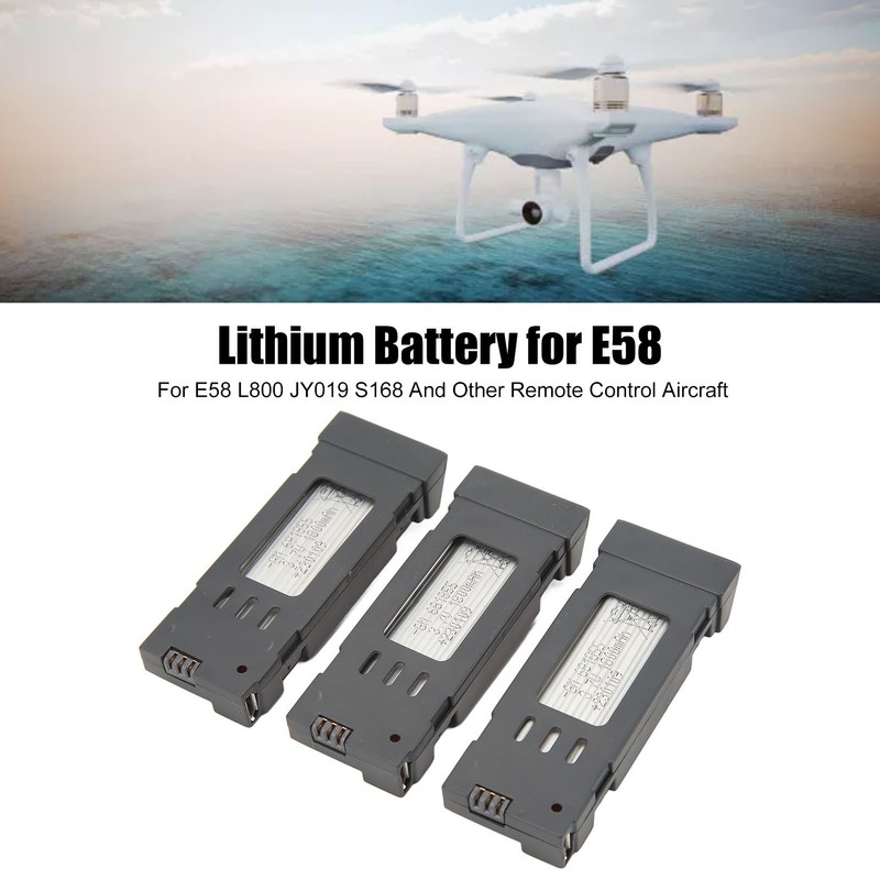 3pcs RC Plane Lithium Battery With 3 In 1 Charging