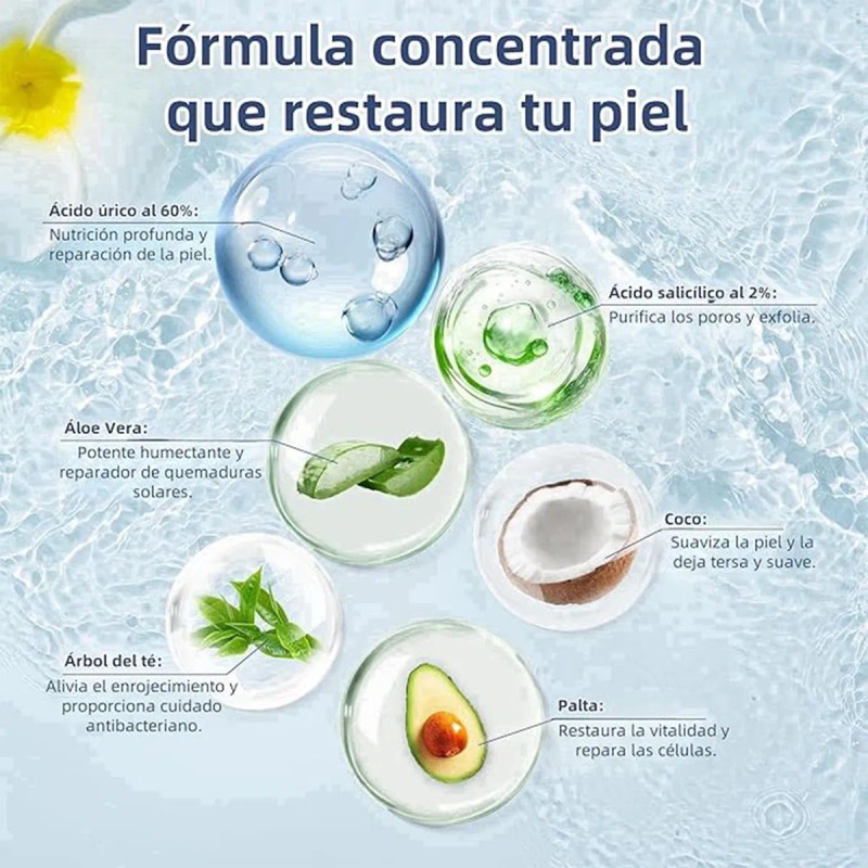 Crema Para Pies Con 60% De Urea Más 2% Ácido