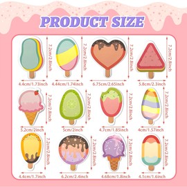 YeahBoom Pack of 24 Sticky Notes, 720 Sheets Small Sticky Notes Children, Ice Cream Sticky Notes, Cute Mini Sticky Notes, Sticky Notes, Ice Cream Sticky Note Pad, School Notes, Office Notes, Gifts