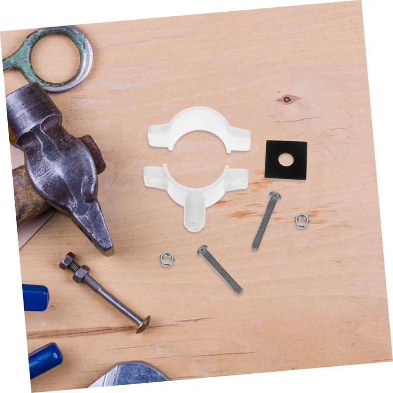 Gadpiparty 1Set Water Pipe Repair Clamp Bracket for Kitchen Sink