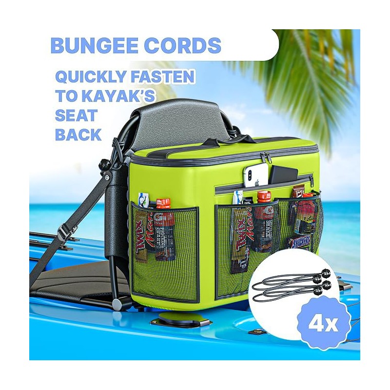 TidyFriend Kayak Cooler Behind Seat, Waterproof Cooler for Kayaking, Compatible