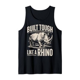 Rhino Build Tough Like A Rhino Animal Tank Top