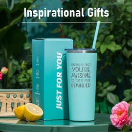 Koyatti Inspirational Gifts for Women, Thank You Gifts for Her, Birthday Gifts for Women, Friendship Gifts for Friends Female, Coworkers, Men，Teacher，Mon - 22Oz Insulated Coffee Tumbler for Women