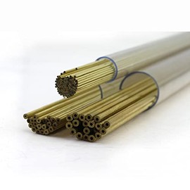 WeldingCity 20-pcs Electrical Discharge Machine (EDM) Drilling Electrode Tubes Brass Single Channel Hole 400 x 1.0mm