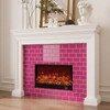VEELIKE 6 Sheets Berry Pink Subway Tile Peel and Stick
