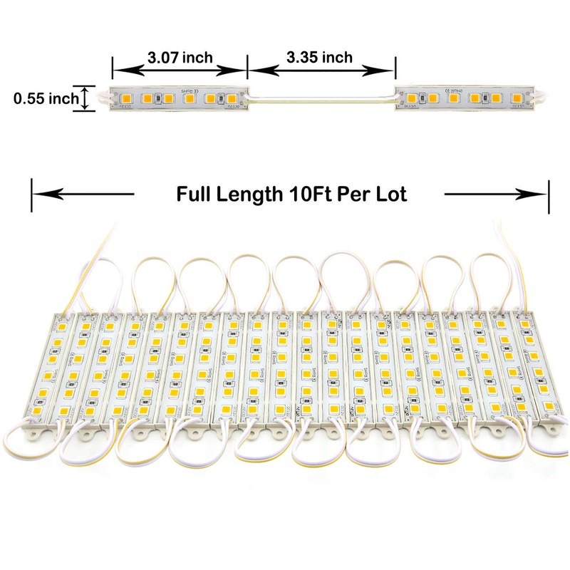 EAGWELL Storefront Lights 40 Ft 80 Pieces LED Module, 4