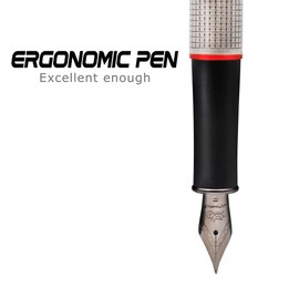 JINHAO 75 HongYun Fountain Pen (Silvery, Fine Nib)