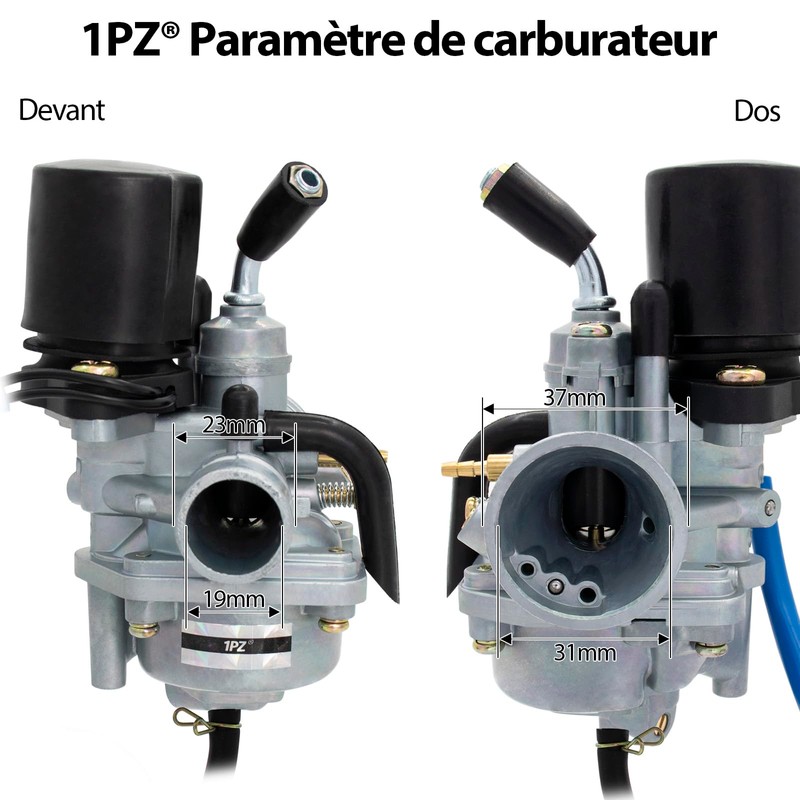 1PZ Carburettor F6C-C19 19 mm 2-Stroke Replacement for Yamaha Jog50
