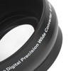 Optical Glass 0.45x WideAngle Black Additional Lens for 49mm Camera
