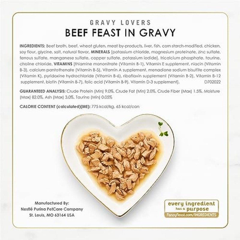 Purina Fancy Feast Gravy Lovers Poultry and Beef Grilled Gourmet