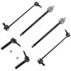 BOXI 6pcs Front Inner & Outer Tie Rods + Sway