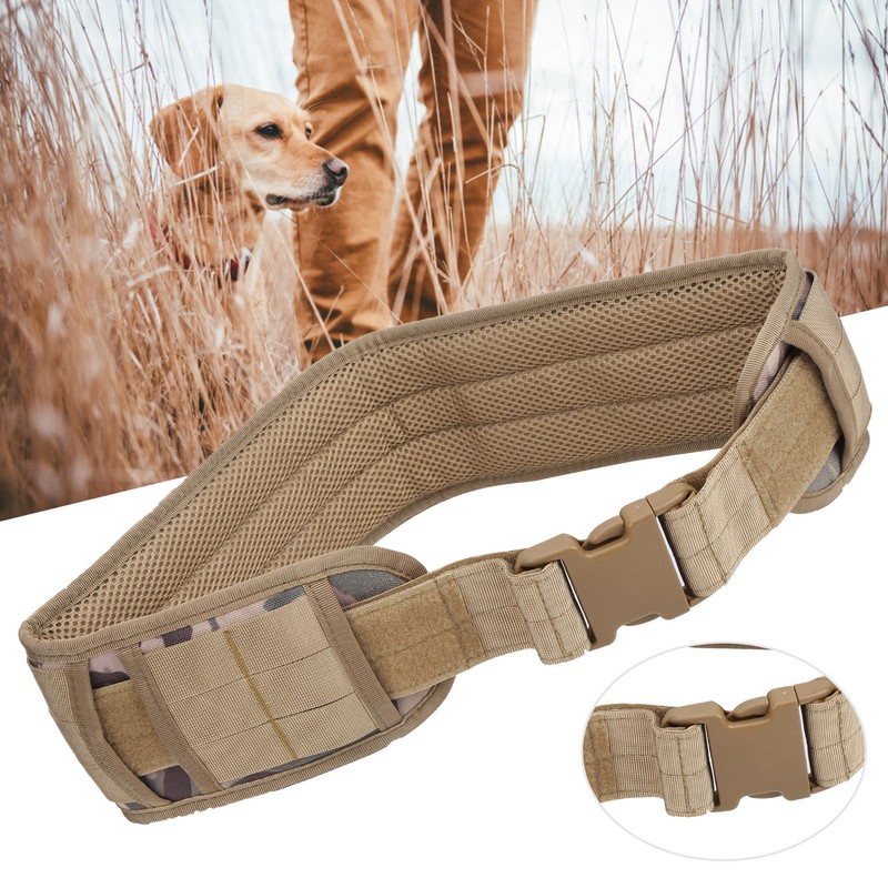 Outdoor Waist Belt Multifunctional Adjustable Military Hunting Widen Waist StrapKhaki