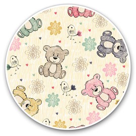 2 x 15cm Vinyl Stickers - Cute Teddy Bears Baby Decals 13197