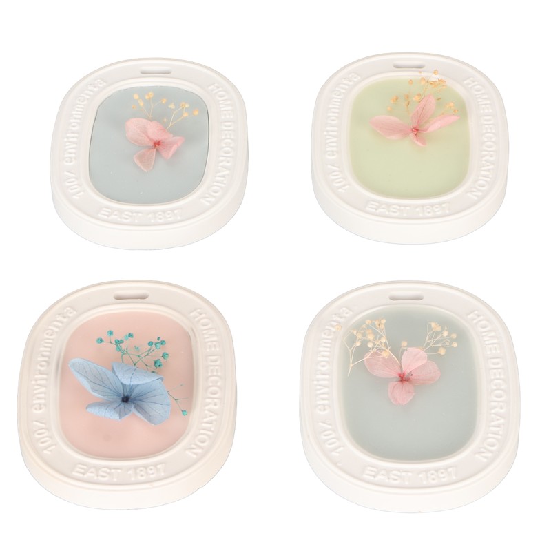 4PCS Set Wardrobe Aromatherapy Wax Tablets Long Lasting Floral Scent