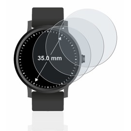 brotect 6x Anti-Glare Screen Protector Compatible with Watches (Circular Round, Diameter: 35 mm) Matte Screen Protector Film, Anti-Reflection, Anti-Fingerprint