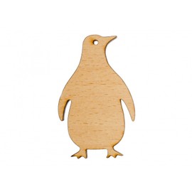 Penguin Brooch Tie Pin Ice Bird Antarctica South Pole Wood