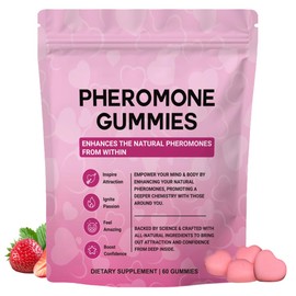 Pheromone Gummies, Premium Feminine Balance Gummies for Women's Health & Wellness, Strawberry Flavor -60 Gummies -30 Servings