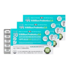 The Real 10 Billion Lactobacillus 2.0 Probiotics 60 Capsules (3) / 더리얼 100억 유산균 2.0 프로바이오틱스 60캡슐 3개