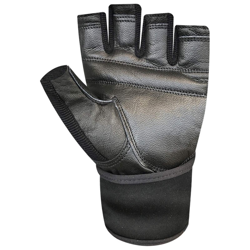 Prime fingerless workout gym weight training bodybuilding foam padded leather