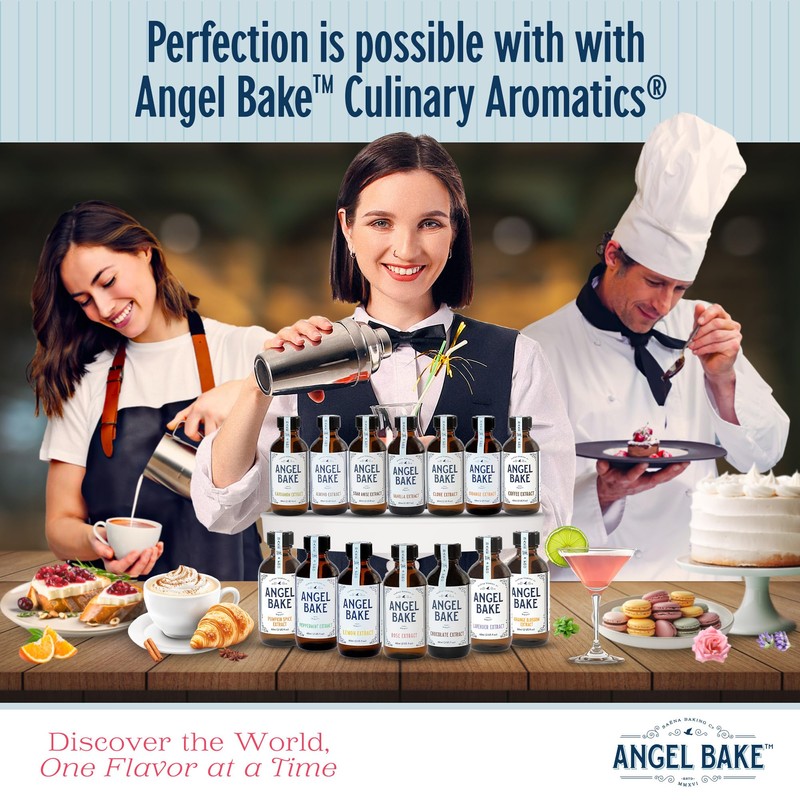 Pure Peppermint Extract for Baking & Mixology - 100 Servings,