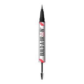 Maybelline Build A Brow Pluma de cejas y gel sellador 2 en 1 Build A Brow Tono deep brown, trazos delgados que rellenan con precisión y pinta con...  