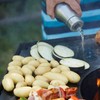 Barbecook Oil Bottle with Spout, Stainless Steel Oil Jug, Refillable,