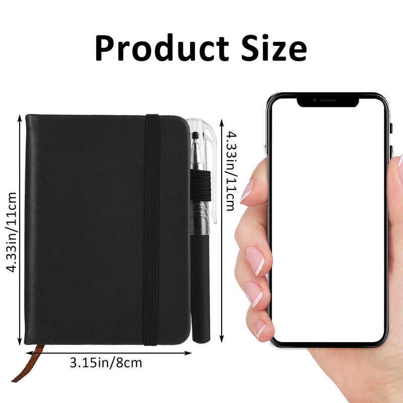 Qianyu Pocket Notebook Journal Small Notebook 100 Pages Memo Notepad