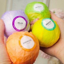 Rengöra Bath Bombs Luxury Gifts Set for Women, Aromatherapy 4 oz Bubble Bath Bombs, N...