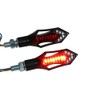 LED Mini Indicator Tail Light Combi Black Tinted Universal M8