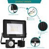 treoir LED Outdoor Spotlight with Motion Sensor 30 W, Super