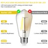 Ascher Vintage LED Edison Bulbs, 6W, Equivalent 60W, Non-Dimmable, Daylight