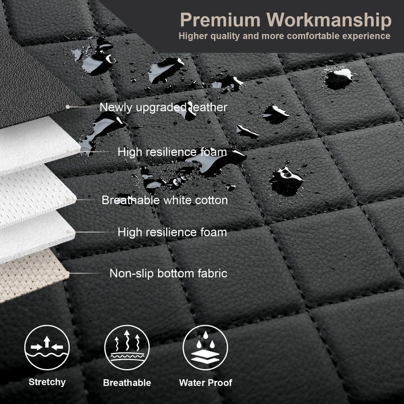 GIANT PANDA Rear Seat Cover for Cars (50-54''), Sedans, SUV,