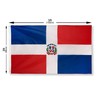 DANF Dominican Flag 3x5 Foot Polyester Bandera De Republica Dominicana