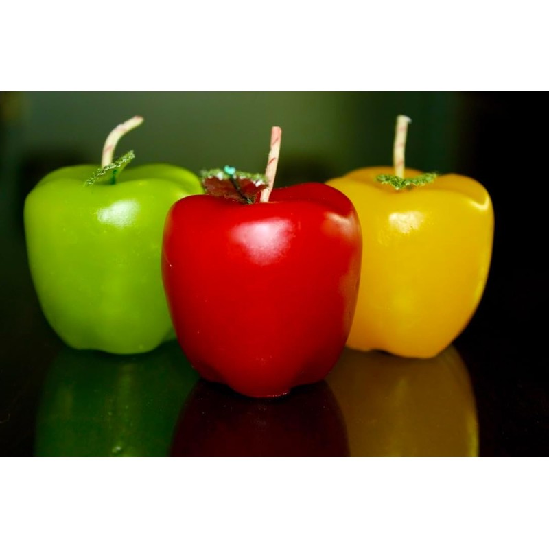 Velas aromáticas de manzana 12 uds – aroma manzana canela,