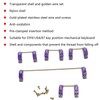 Mechanical Keyboard Stabilizer with GoldPlated Screws Computer Accessory for DIY