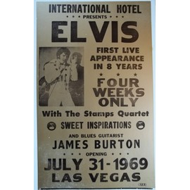 Ron's Past and Present Elvis & His 1st Performance in 8 Years in Las Vegas Poster