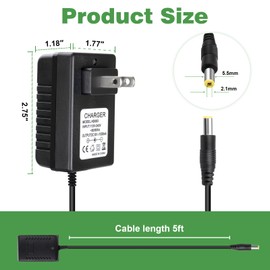 6V Battery Charger for Ride On Toys Car 6v Battery Charger for Kidzone Bumper Car Best Choice Products Kid Trax Toddler Quad Dynacraft Electric Ride On Car