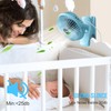 BESKAR Clip on Fan, Portable Small Desk Fans with Strong