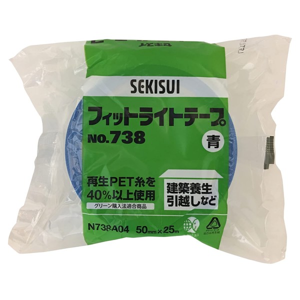  Sekisui Chemical No. 738 Fit Light Tape, Blue